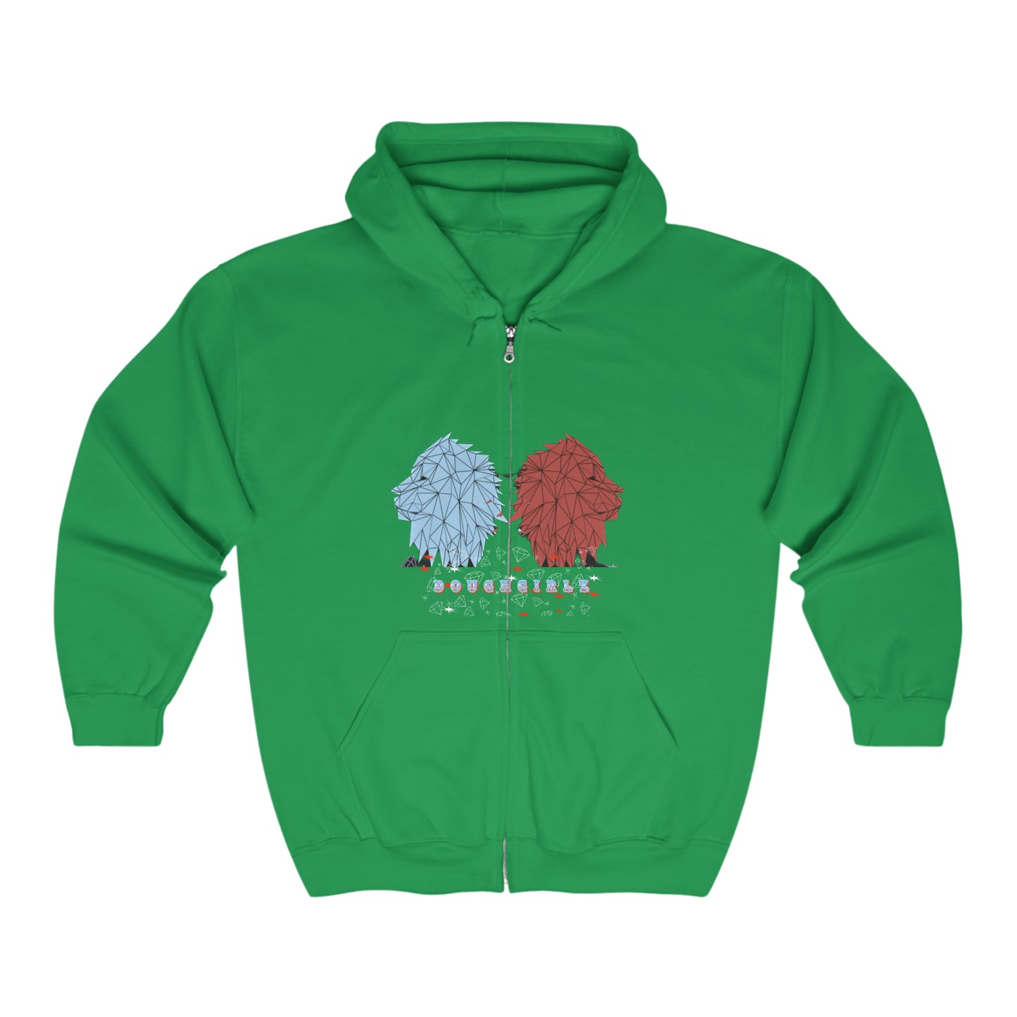 DoughFamz Women’s Full Zip Hooded Sweatshirt