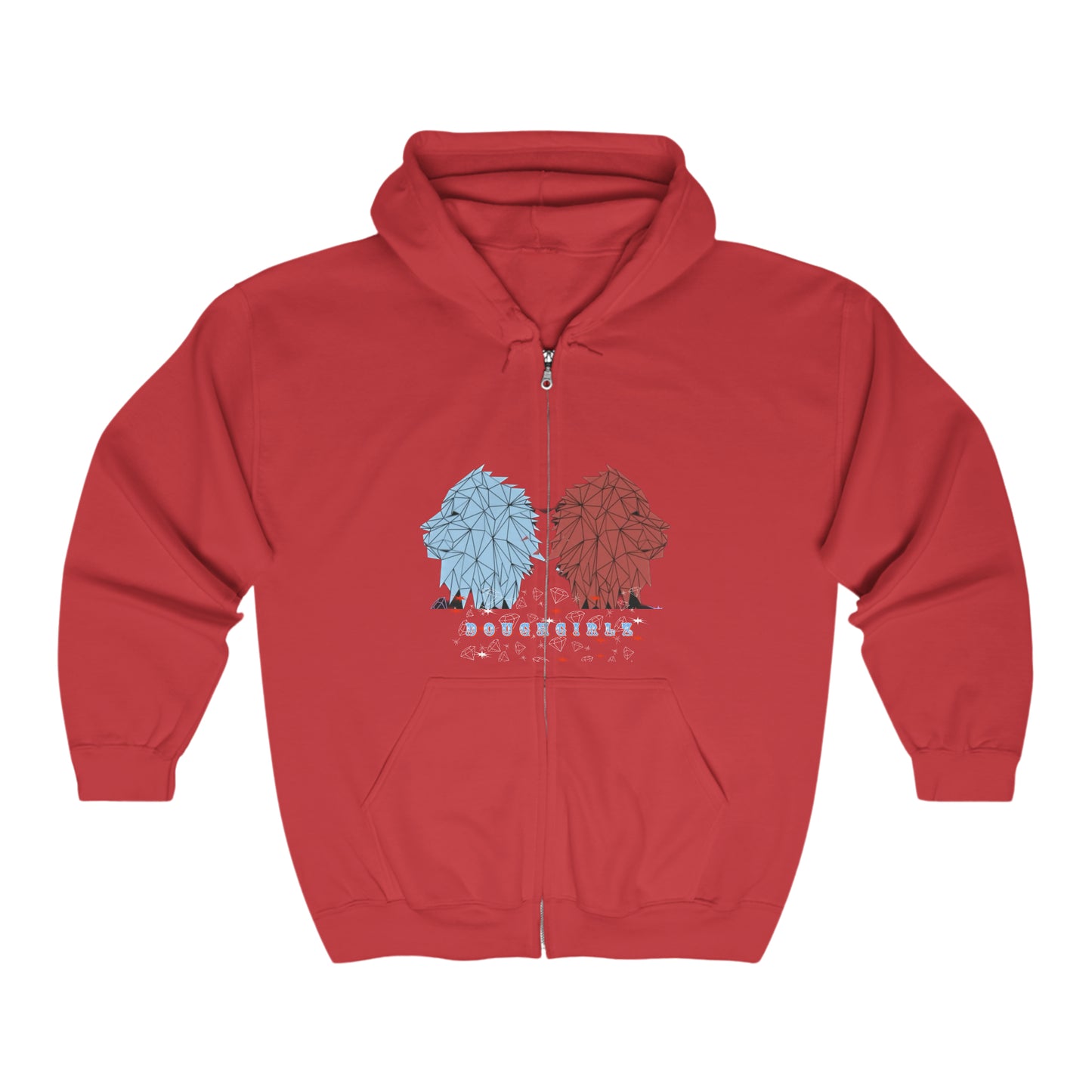 DoughFamz Women’s Full Zip Hooded Sweatshirt