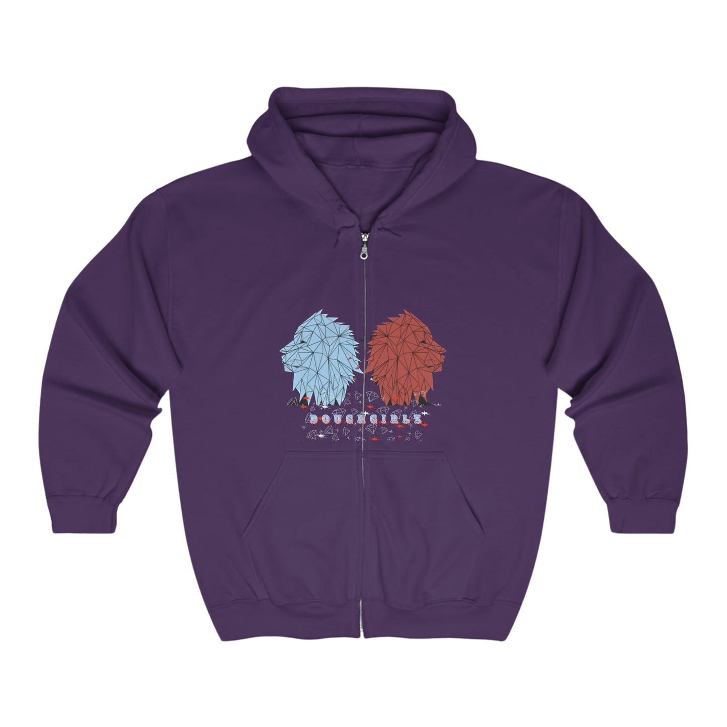 DoughFamz Women’s Full Zip Hooded Sweatshirt