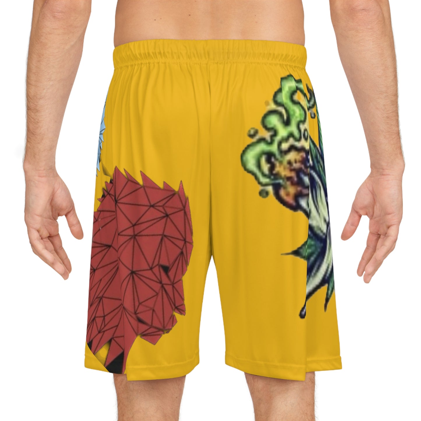 Doughfamz ALL THE SMOKE Basketball Shorts (AOP)