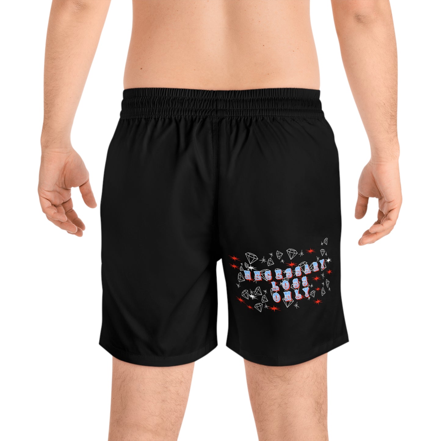 Doughfam LADF#1 Men's Mid-Length Swim Shorts (AOP)