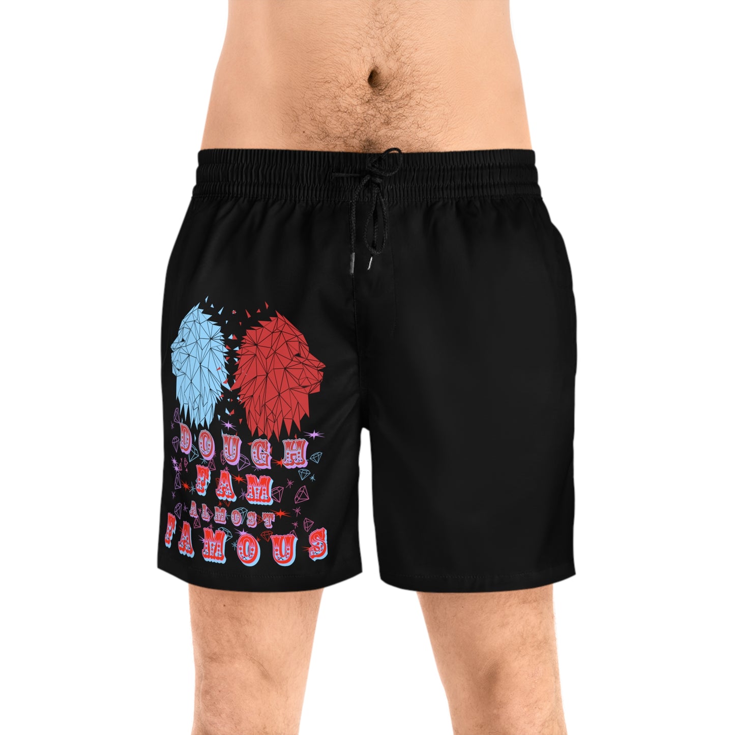 Doughfam LADF#1 Men's Mid-Length Swim Shorts (AOP)