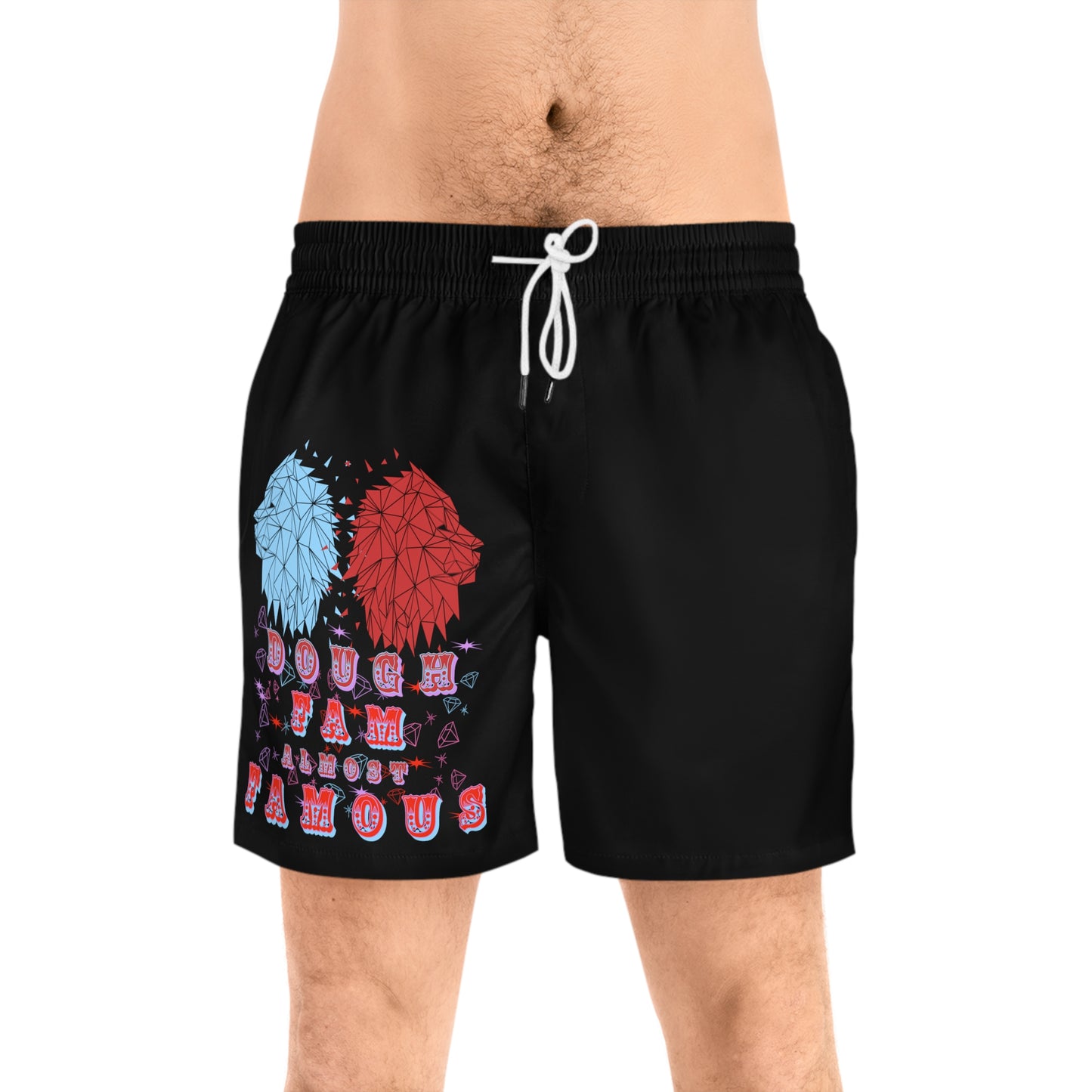 Doughfam LADF#1 Men's Mid-Length Swim Shorts (AOP)