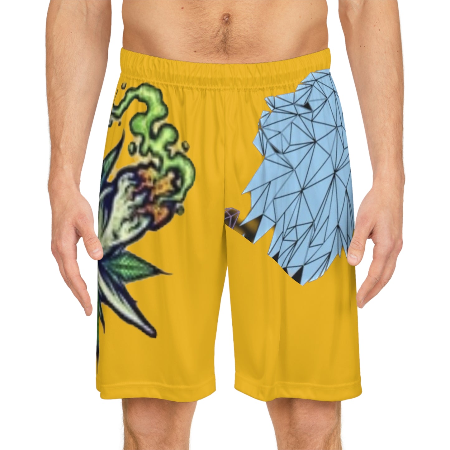 Doughfamz ALL THE SMOKE Basketball Shorts (AOP)